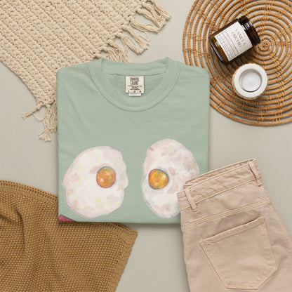 BIG Happy Breakfast Tee | Smiley Egg & Bacon Graphic T-Shirt