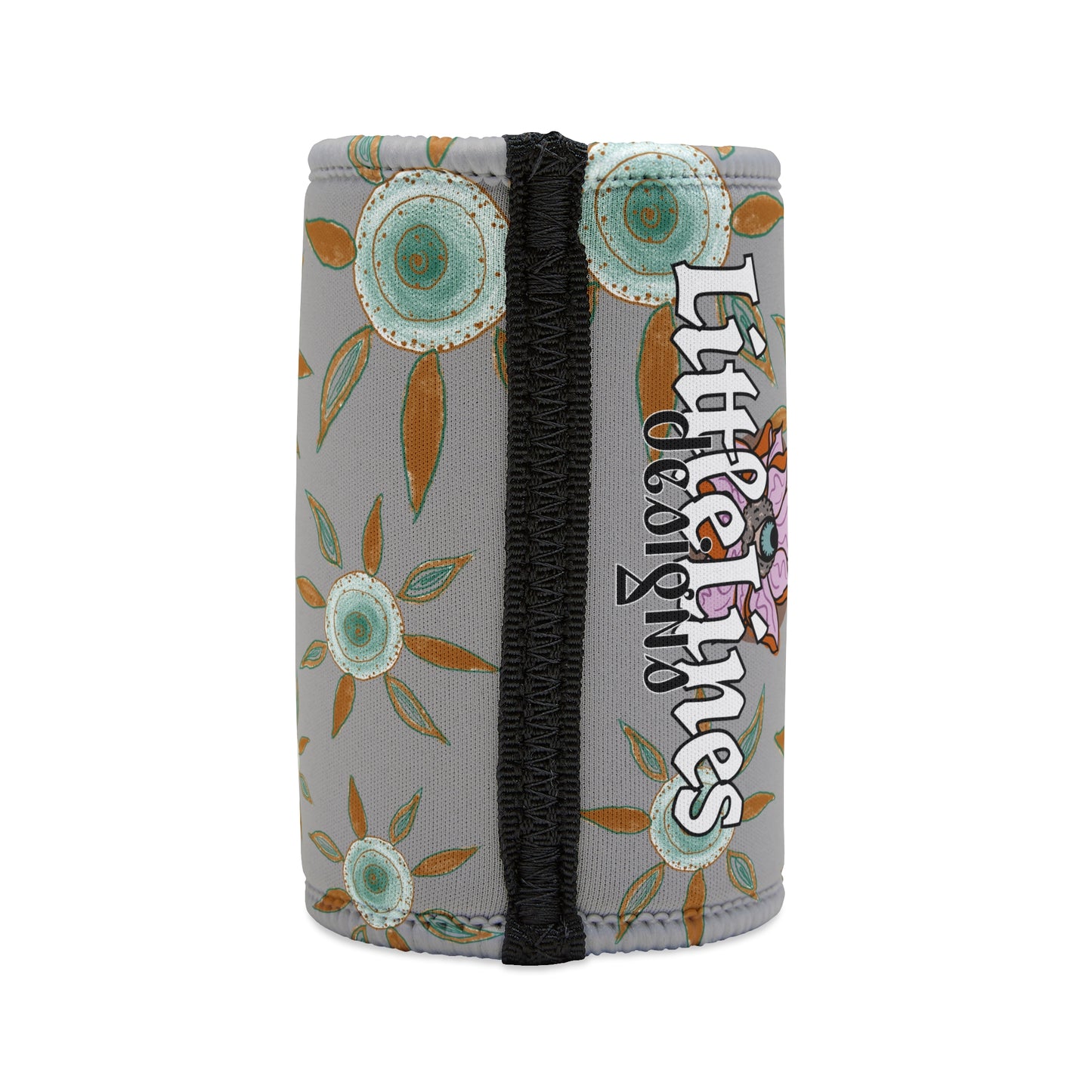 Blue Heeler Stubby Cooler | Budstub floral collection | LittleLinesdesigns