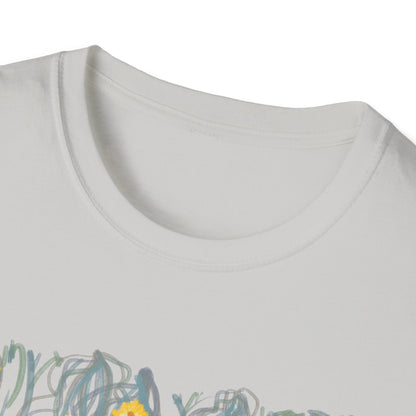 Hand drawn flower seagrasses T-shirt | "Surrounds" Floral Landscape collection | LittleLinesdesigns