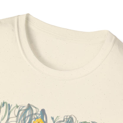 Hand drawn flower seagrasses T-shirt | "Surrounds" Floral Landscape collection | LittleLinesdesigns