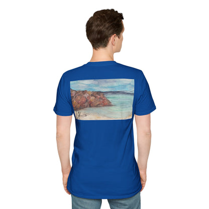 Ocean Lanscape "on the rocks" T-shirt | "Surrounds" Landscape collection | LittleLinesdesigns