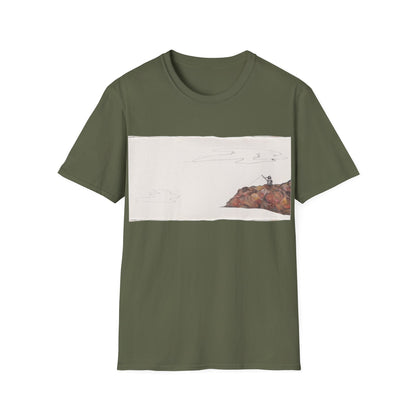 Ocean Lanscape "on the rocks" T-shirt | "Surrounds" Landscape collection | LittleLinesdesigns