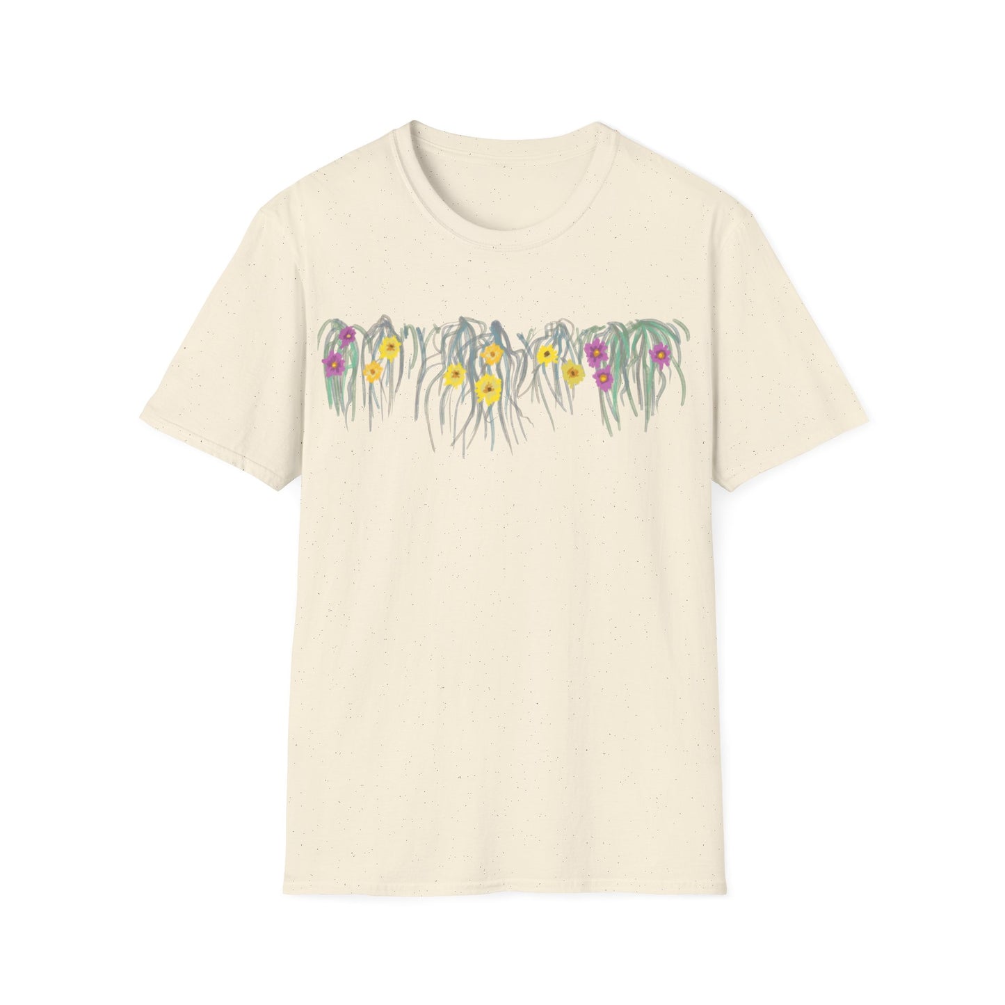 Hand drawn flower seagrasses T-shirt | "Surrounds" Floral Landscape collection | LittleLinesdesigns
