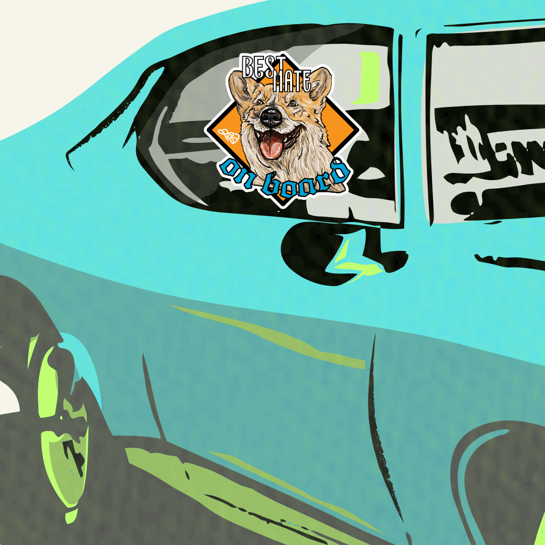 Corgi dog sticker - Best mate collection