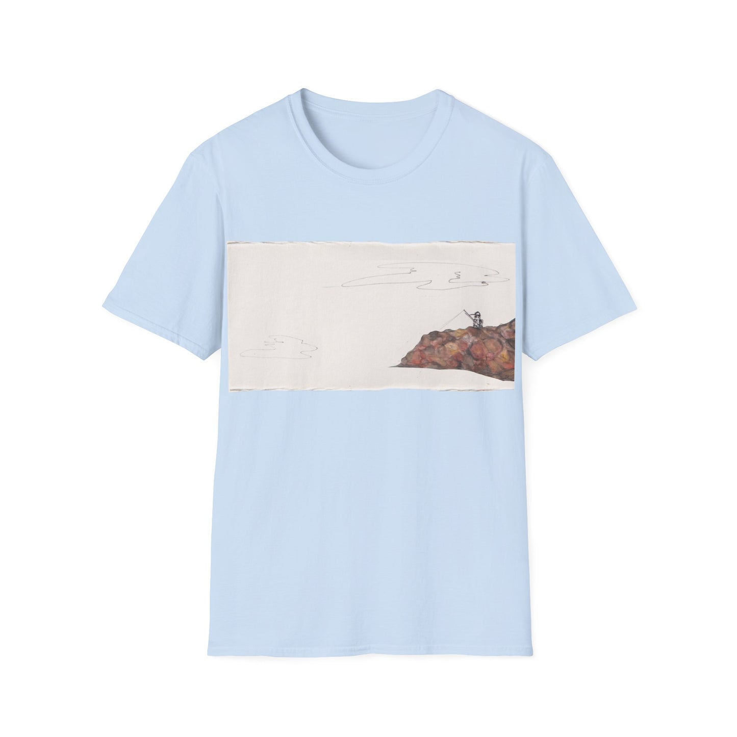 Ocean Lanscape "on the rocks" T-shirt | "Surrounds" Landscape collection | LittleLinesdesigns
