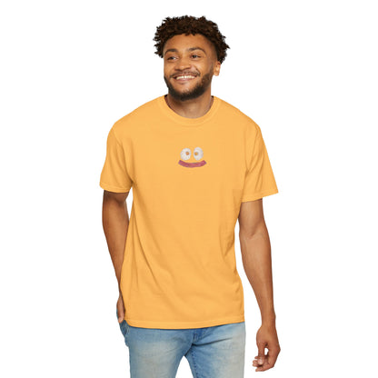 Happy Breakfast Tee | Smiley Egg & Bacon Graphic T-Shirt