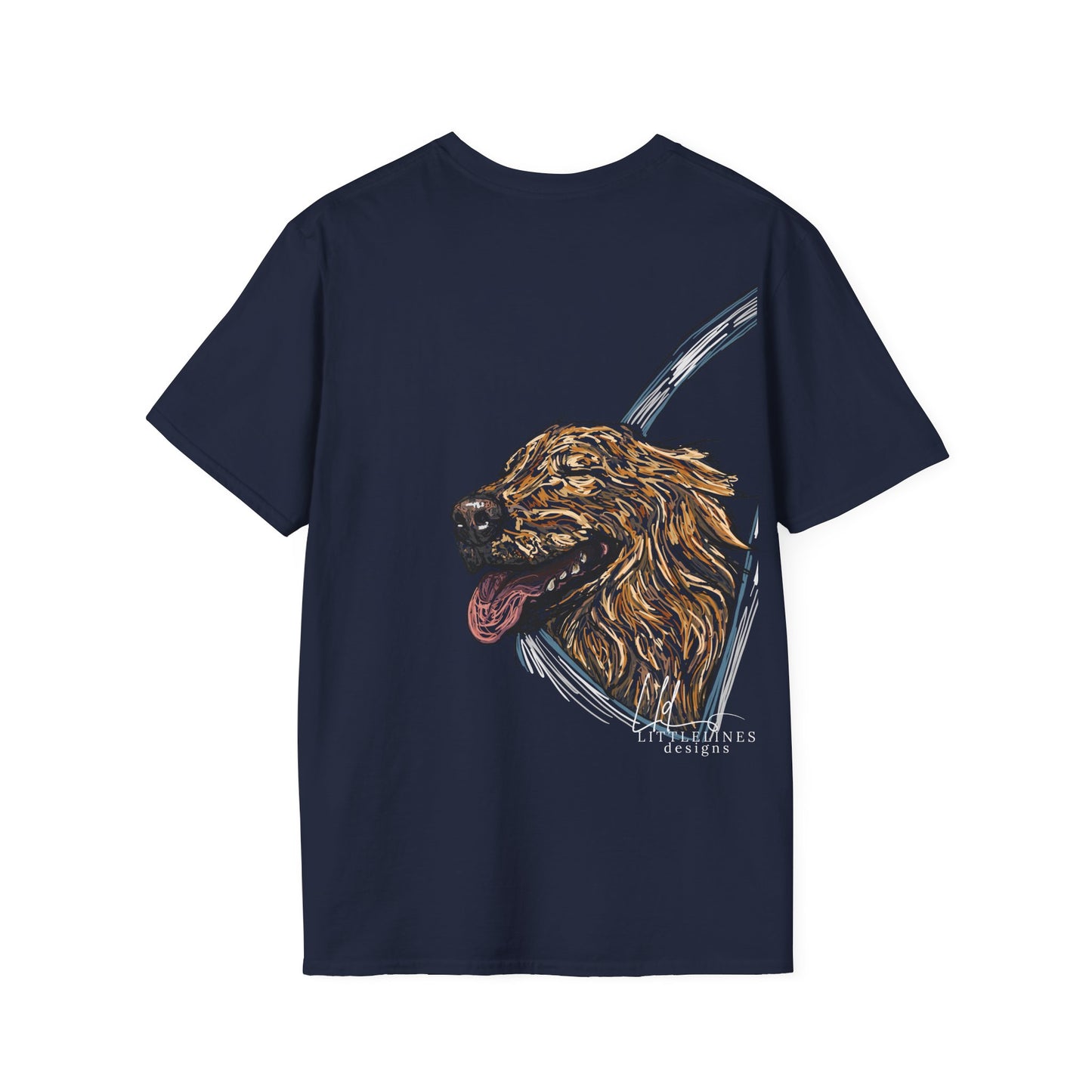 Happy Golden Retriever dog Window | Happy Window collection | LittleLinesdesigns