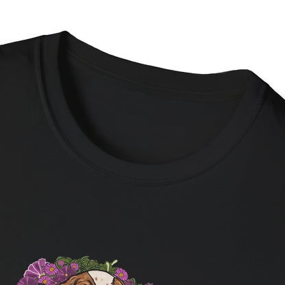 Cavalier Dog T-shirt | Floral Ocean Sea Grasses | LittleLinesdesigns