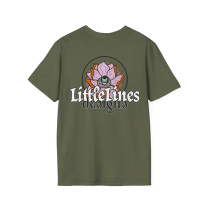 Artist wear T-shirt | Lotus Flower design | LittleLinesdesigns