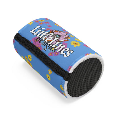 Corgi Dog Stubby cooler | Budstubs Floral collection | LittleLinesdesigns