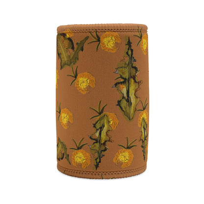 Dandelion Australian Flower Stubby Cooler | Budstub floral collection | LittleLinesdesigns