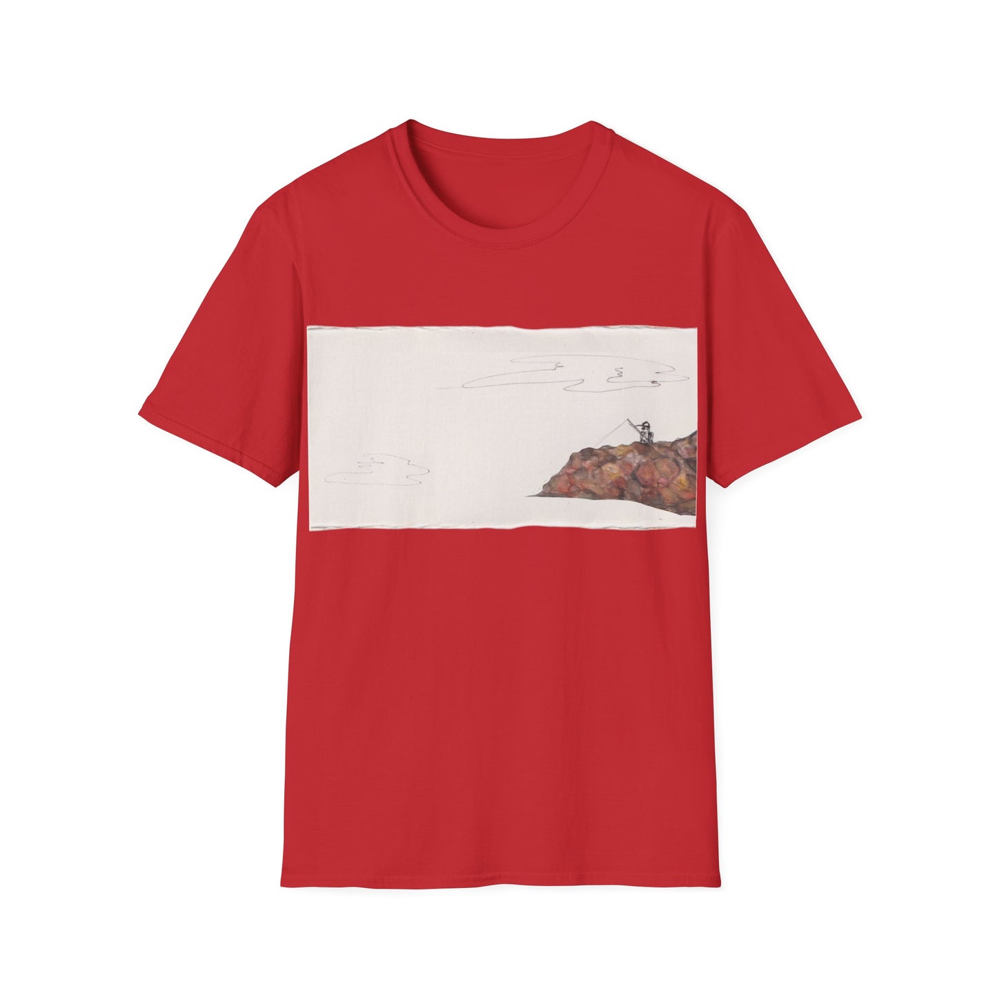 Ocean Lanscape "on the rocks" T-shirt | "Surrounds" Landscape collection | LittleLinesdesigns