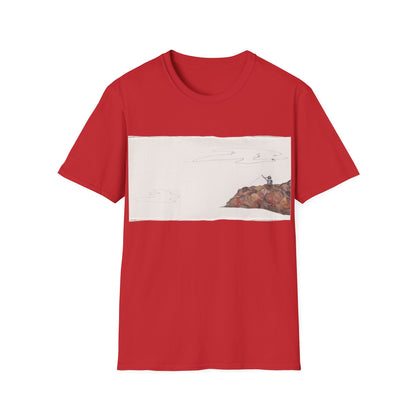 Ocean Lanscape "on the rocks" T-shirt | "Surrounds" Landscape collection | LittleLinesdesigns