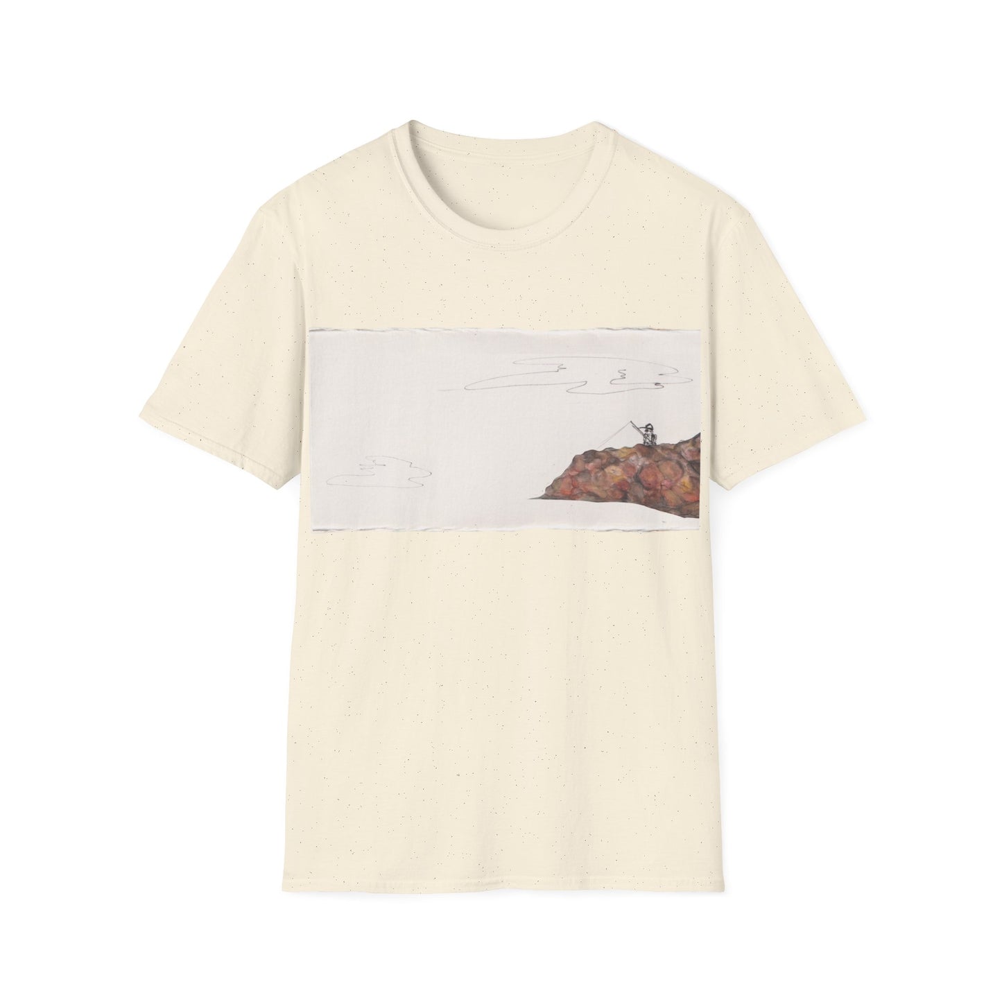 Ocean Lanscape "on the rocks" T-shirt | "Surrounds" Landscape collection | LittleLinesdesigns