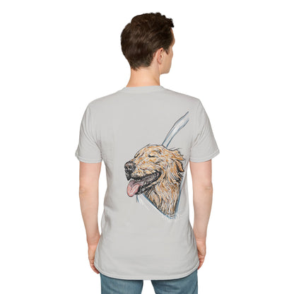 Happy Golden Retriever dog Window | Happy Window collection | LittleLinesdesigns