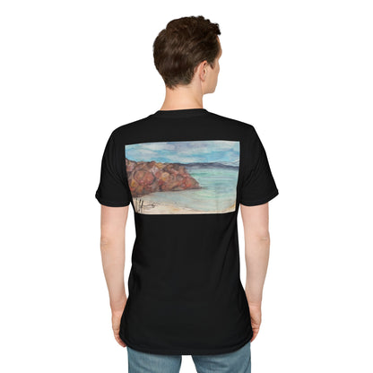 Ocean Lanscape "on the rocks" T-shirt | "Surrounds" Landscape collection | LittleLinesdesigns
