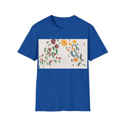Hand painted "with the rocks" ocean T-Shirt | "Surrounds" Lanscape Floral collection | LittleLiinesdesigns