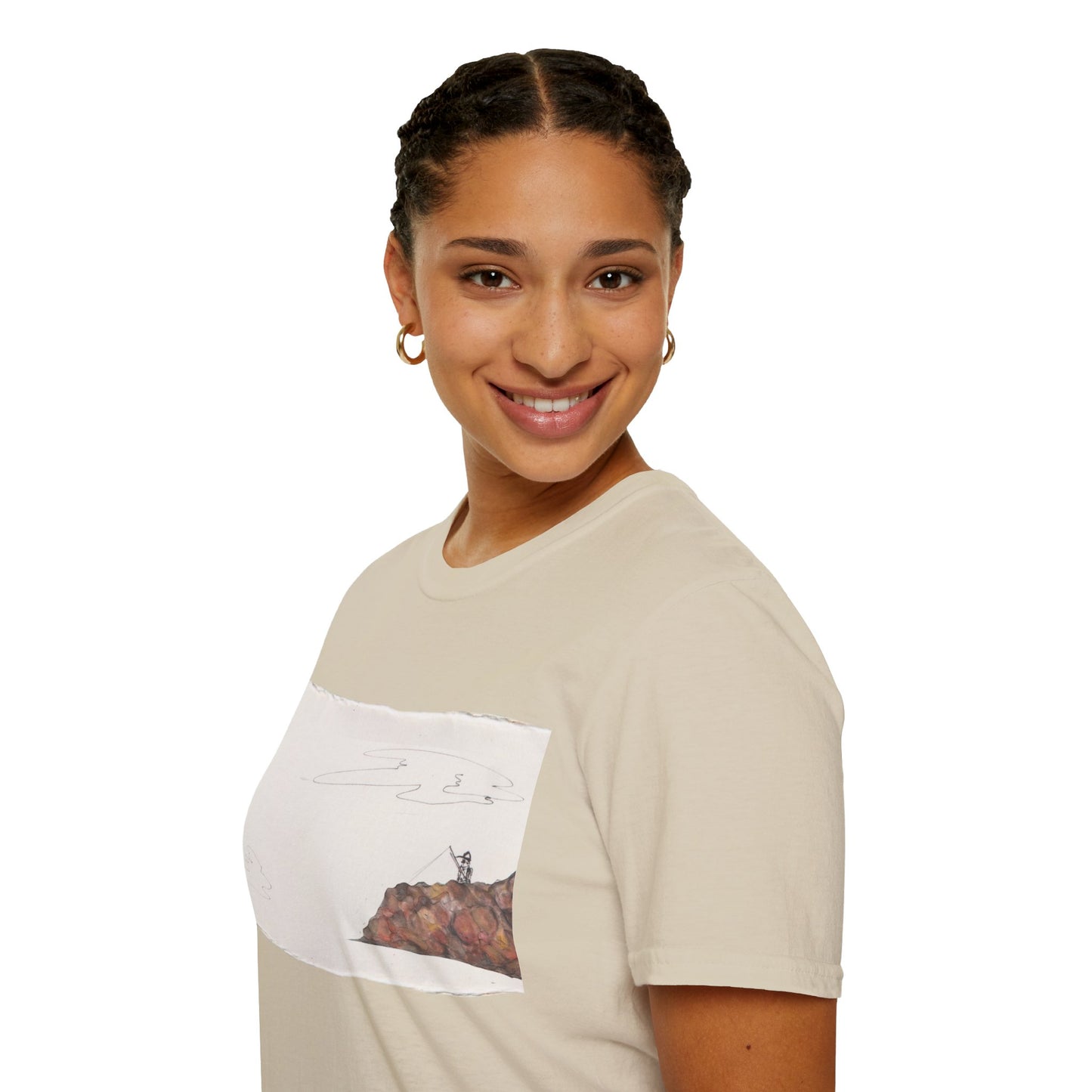 Ocean Lanscape "on the rocks" T-shirt | "Surrounds" Landscape collection | LittleLinesdesigns