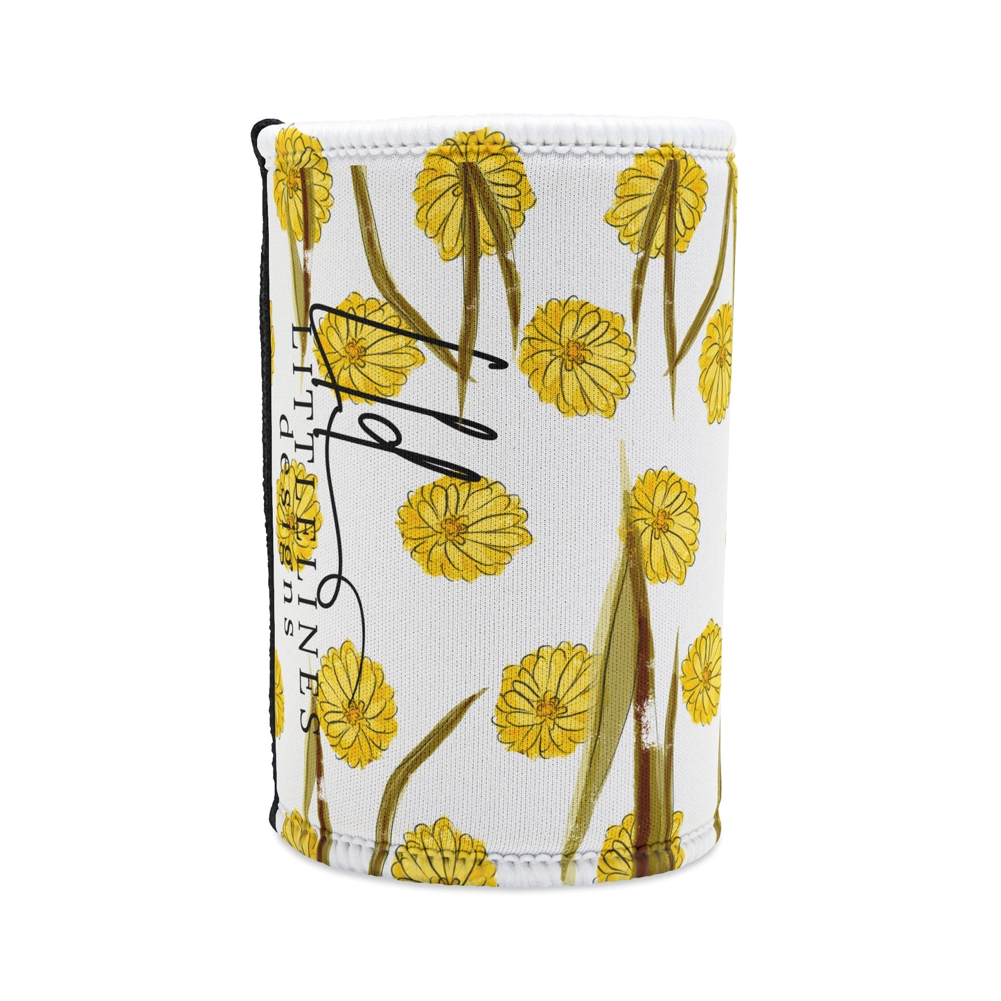 Dandelion Australian Flower Stubby Cooler | Budstub floral collection | LittleLinesdesigns