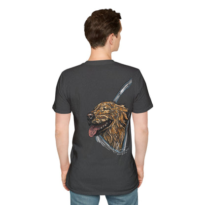 Happy Golden Retriever dog Window | Happy Window collection | LittleLinesdesigns