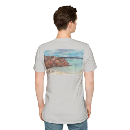 Ocean Lanscape "on the rocks" T-shirt | "Surrounds" Landscape collection | LittleLinesdesigns