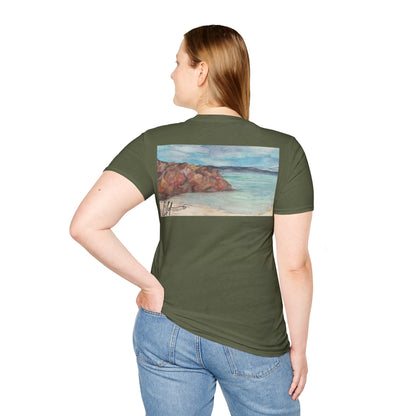 Ocean Lanscape "on the rocks" T-shirt | "Surrounds" Landscape collection | LittleLinesdesigns