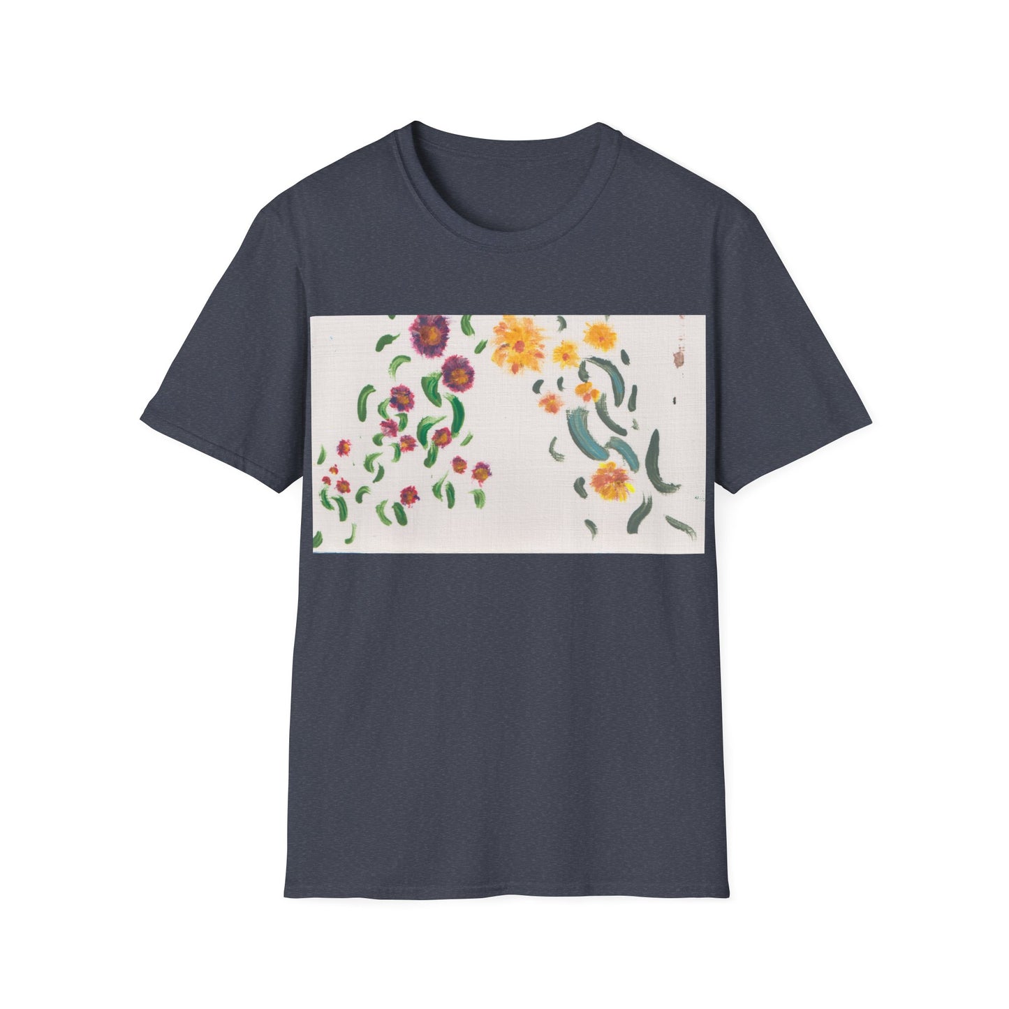 Hand painted "with the rocks" ocean T-Shirt | "Surrounds" Lanscape Floral collection | LittleLiinesdesigns