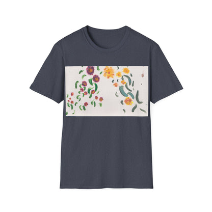 Hand painted "with the rocks" ocean T-Shirt | "Surrounds" Lanscape Floral collection | LittleLiinesdesigns
