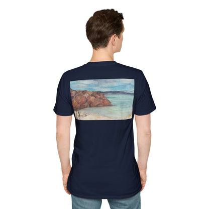 Ocean Lanscape "on the rocks" T-shirt | "Surrounds" Landscape collection | LittleLinesdesigns