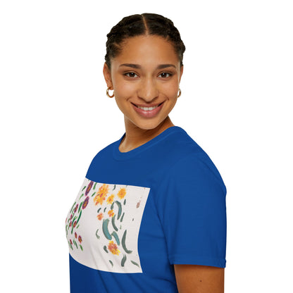 Hand painted "with the rocks" ocean T-Shirt | "Surrounds" Lanscape Floral collection | LittleLiinesdesigns