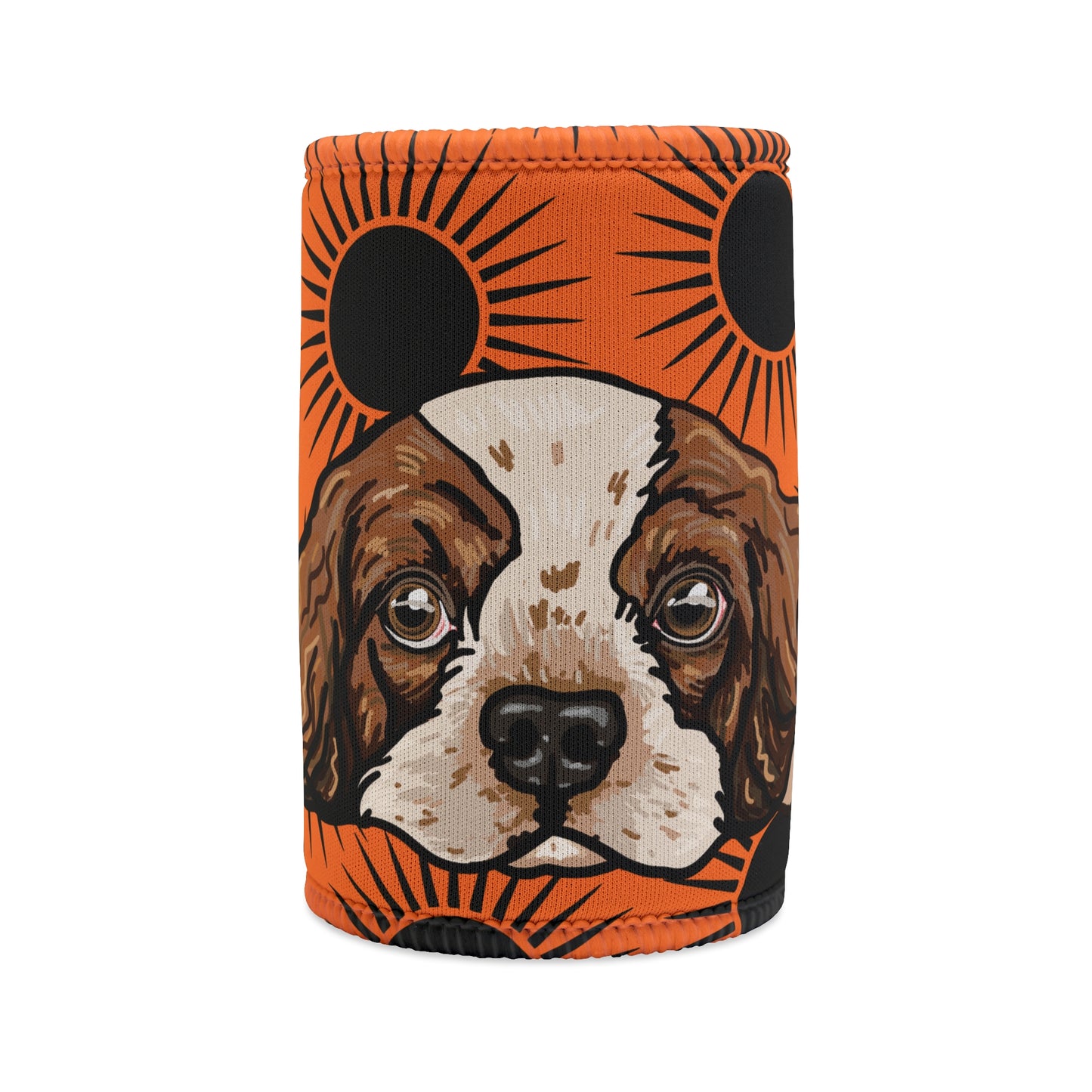 King Charles Cavalier Stubby cooler | Budstub floral collection | LittleLinesdesigns