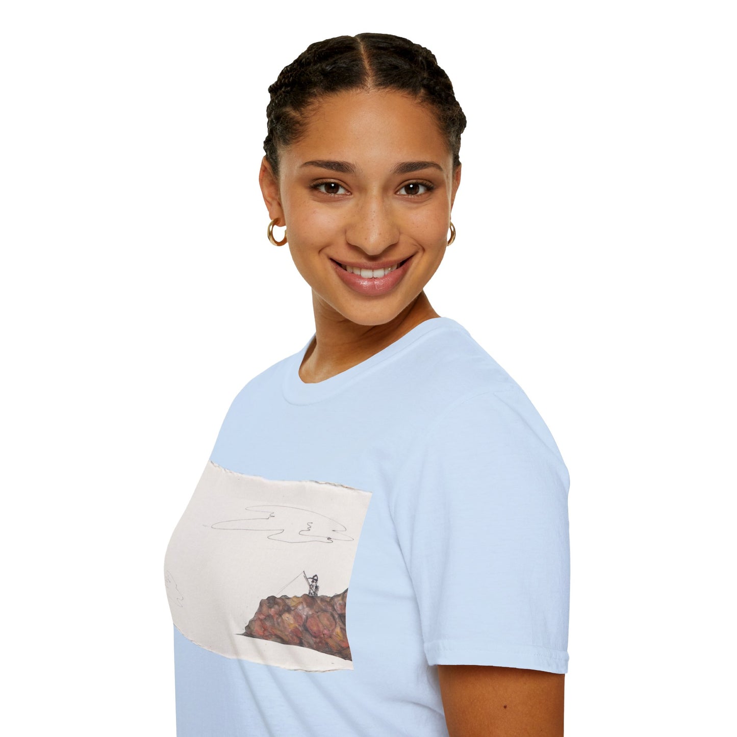 Ocean Lanscape "on the rocks" T-shirt | "Surrounds" Landscape collection | LittleLinesdesigns