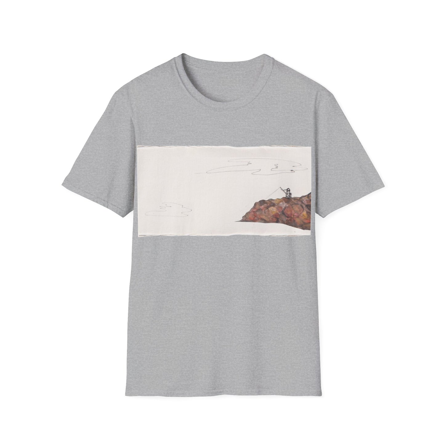 Ocean Lanscape "on the rocks" T-shirt | "Surrounds" Landscape collection | LittleLinesdesigns