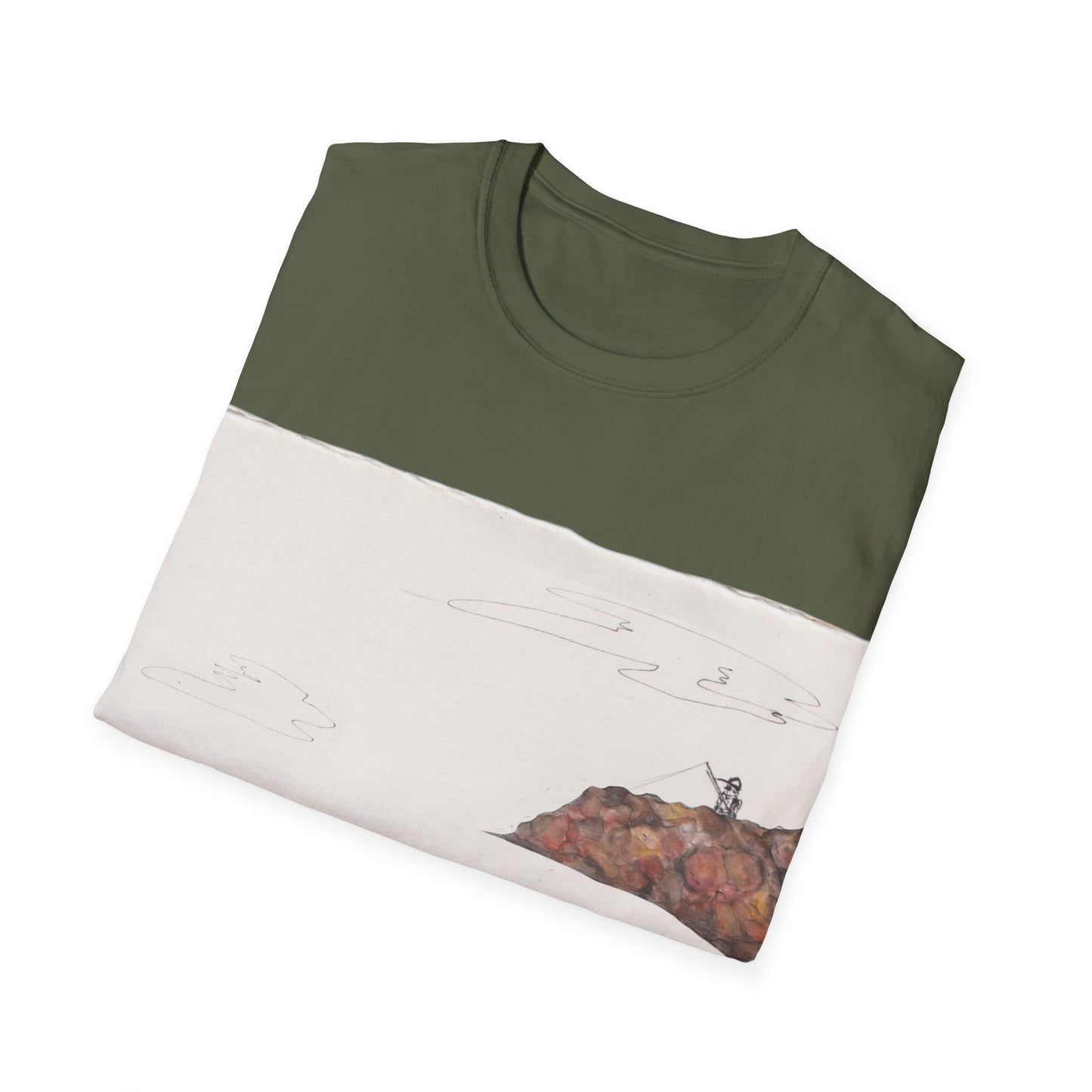 Ocean Lanscape "on the rocks" T-shirt | "Surrounds" Landscape collection | LittleLinesdesigns