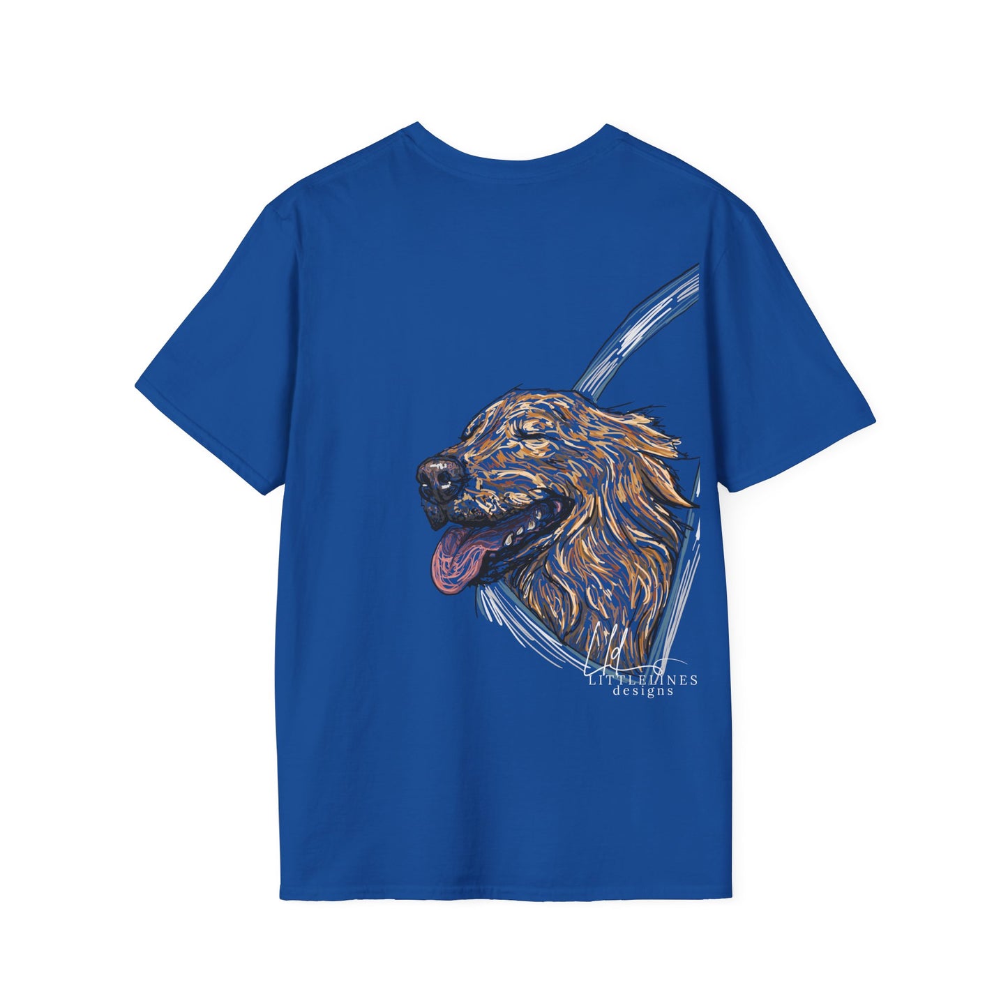 Happy Golden Retriever dog Window | Happy Window collection | LittleLinesdesigns