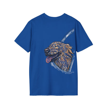 Happy Golden Retriever dog Window | Happy Window collection | LittleLinesdesigns