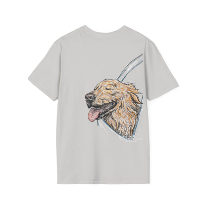 Happy Golden Retriever dog Window | Happy Window collection | LittleLinesdesigns