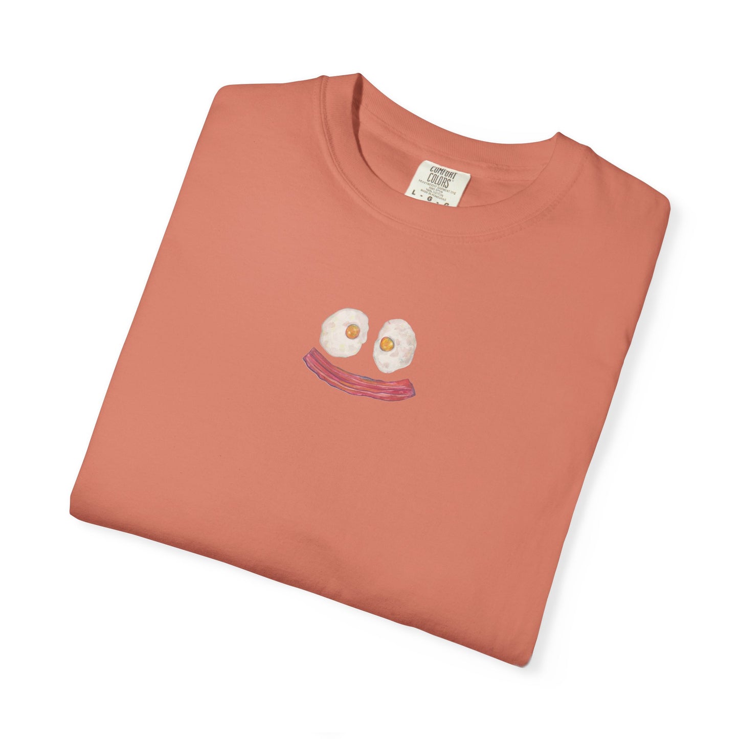Happy Breakfast Tee | Smiley Egg & Bacon Graphic T-Shirt