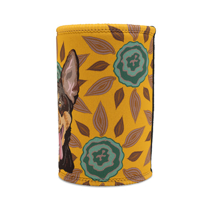Kelpie dog stubby cooler | Bud Stubs Floral collection | LittleLinesdesigns