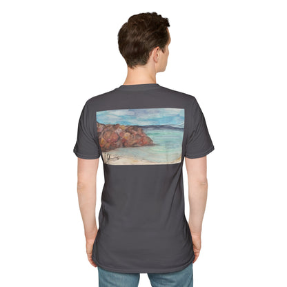 Ocean Lanscape "on the rocks" T-shirt | "Surrounds" Landscape collection | LittleLinesdesigns