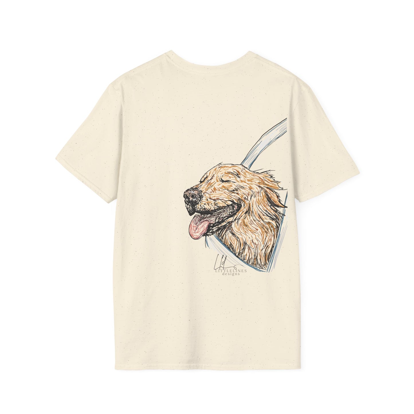 Happy Golden Retriever dog Window | Happy Window collection | LittleLinesdesigns