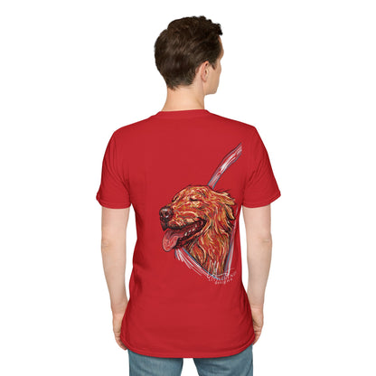 Happy Golden Retriever dog Window | Happy Window collection | LittleLinesdesigns