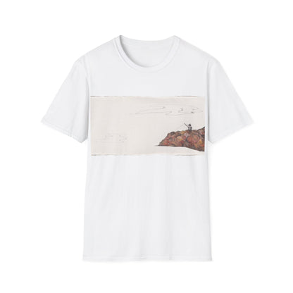 Ocean Lanscape "on the rocks" T-shirt | "Surrounds" Landscape collection | LittleLinesdesigns