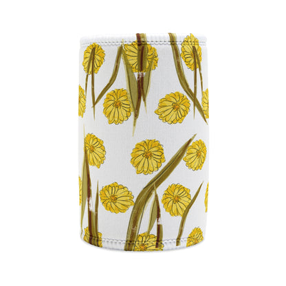 Dandelion Australian Flower Stubby Cooler | Budstub floral collection | LittleLinesdesigns