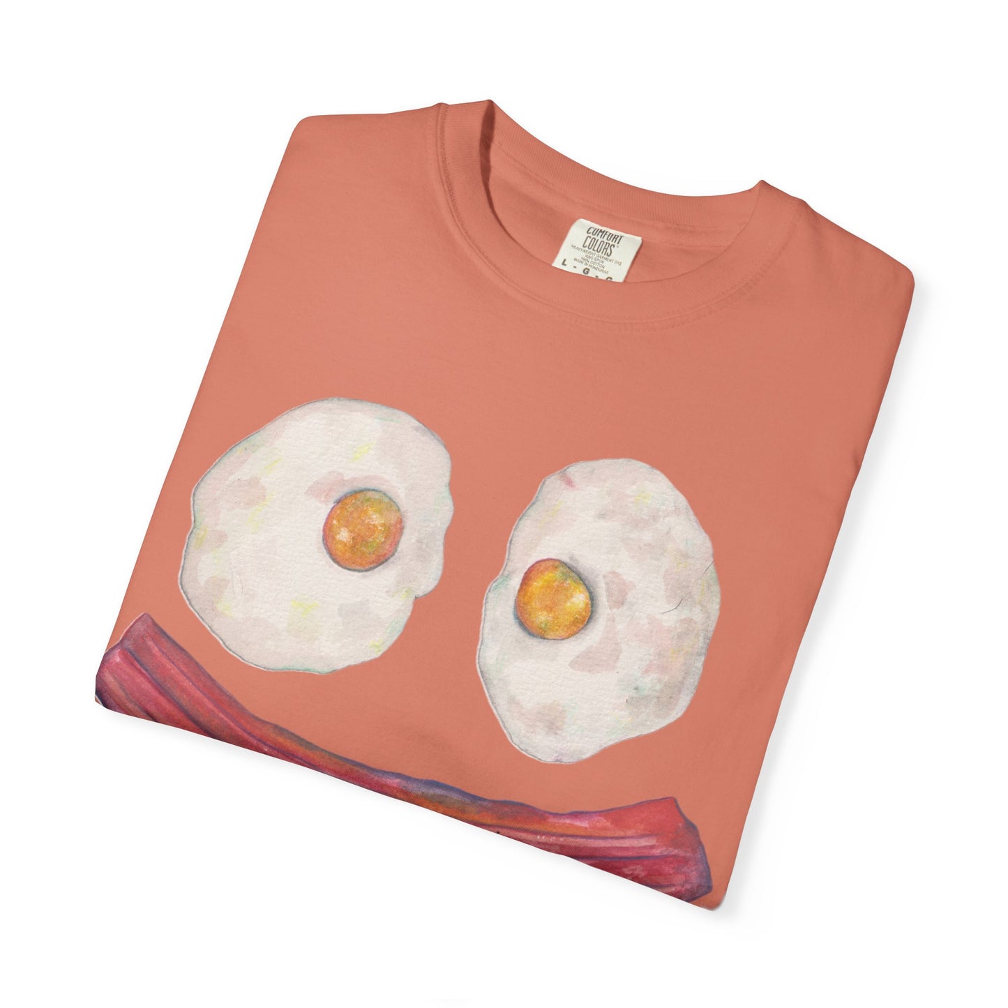 BIG Happy Breakfast Tee | Smiley Egg & Bacon Graphic T-Shirt