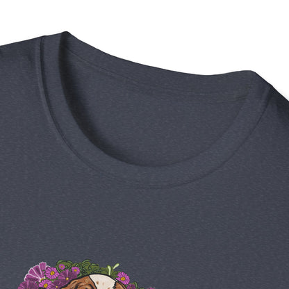 Cavalier Dog T-shirt | Floral Ocean Sea Grasses | LittleLinesdesigns