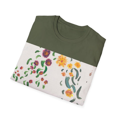 Hand painted "with the rocks" ocean T-Shirt | "Surrounds" Lanscape Floral collection | LittleLiinesdesigns