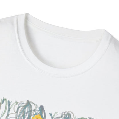 Hand drawn flower seagrasses T-shirt | "Surrounds" Floral Landscape collection | LittleLinesdesigns