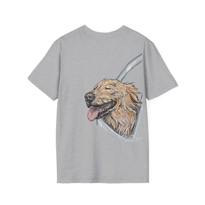 Happy Golden Retriever dog Window | Happy Window collection | LittleLinesdesigns