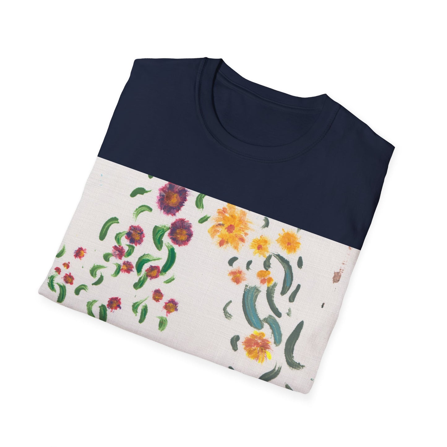 Hand painted "with the rocks" ocean T-Shirt | "Surrounds" Lanscape Floral collection | LittleLiinesdesigns